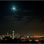 Moon over Seattle