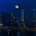 Moon over Singapore