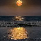 "Moon over the Beach" in Altea/ Spain