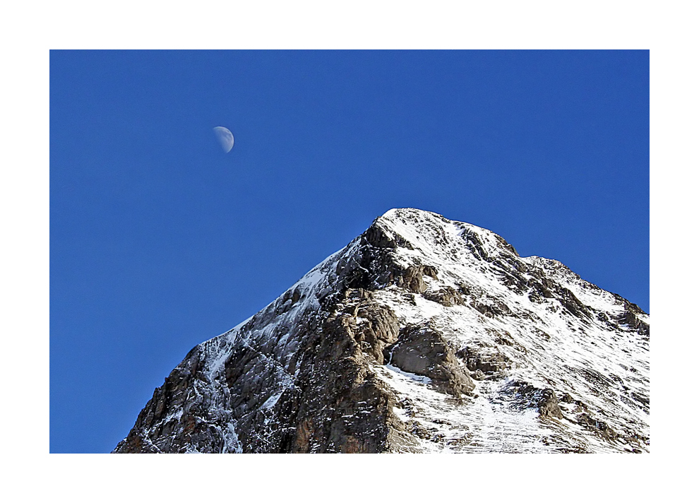 Moon over the Eiger