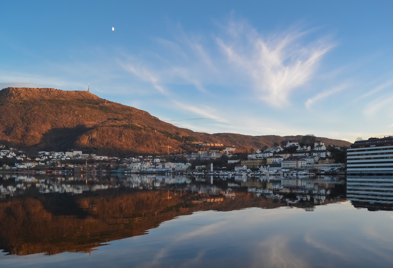 Moon Over the Fjord