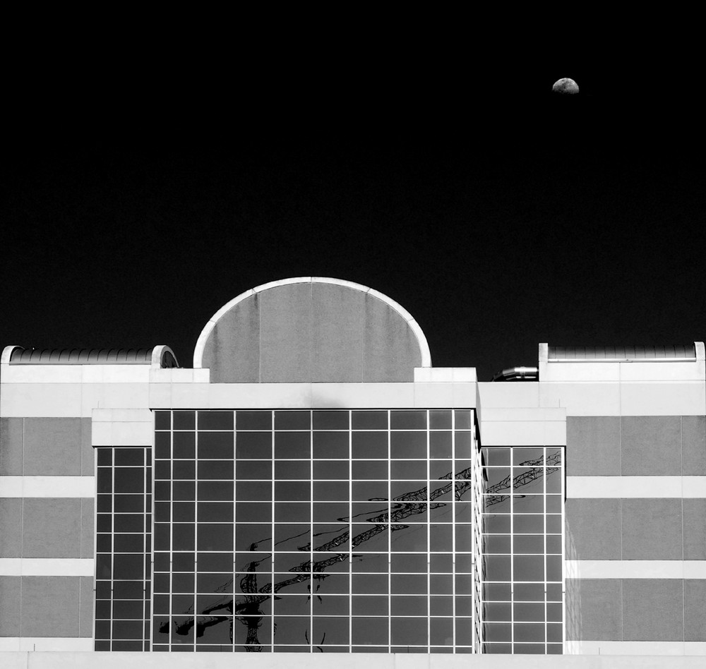 Moon over the MD Andersen Cancer Center
