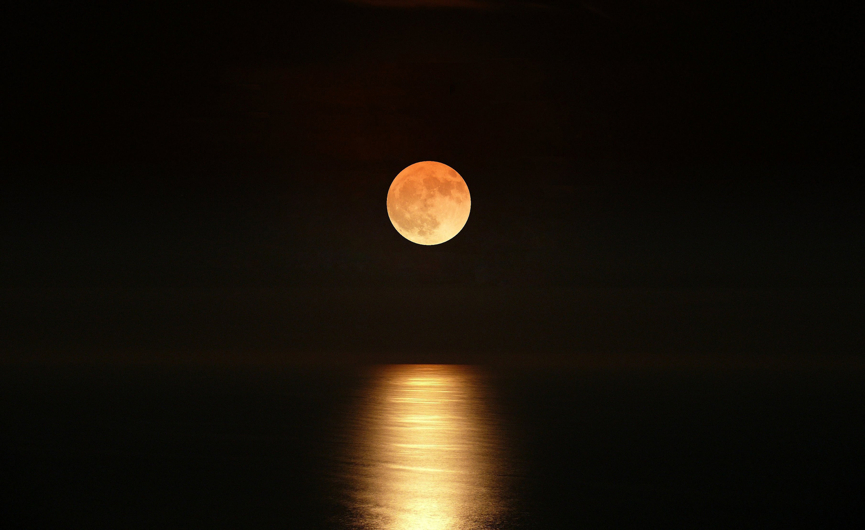 Moon over the sea