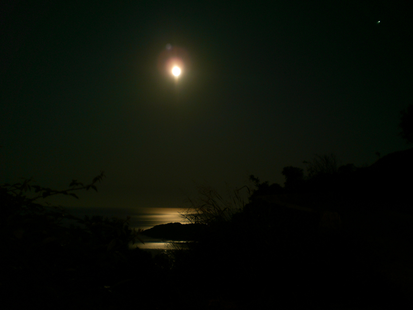 Moon over the sea