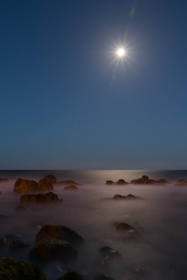 moon over the sea