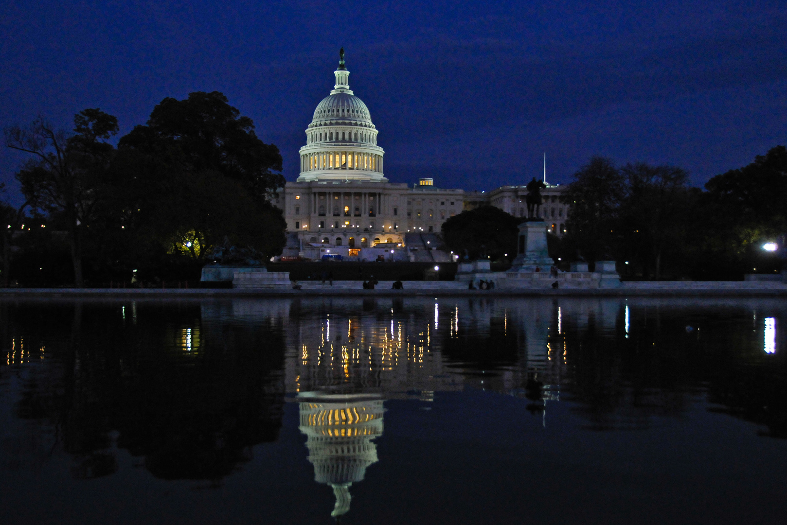 Moon over Washington