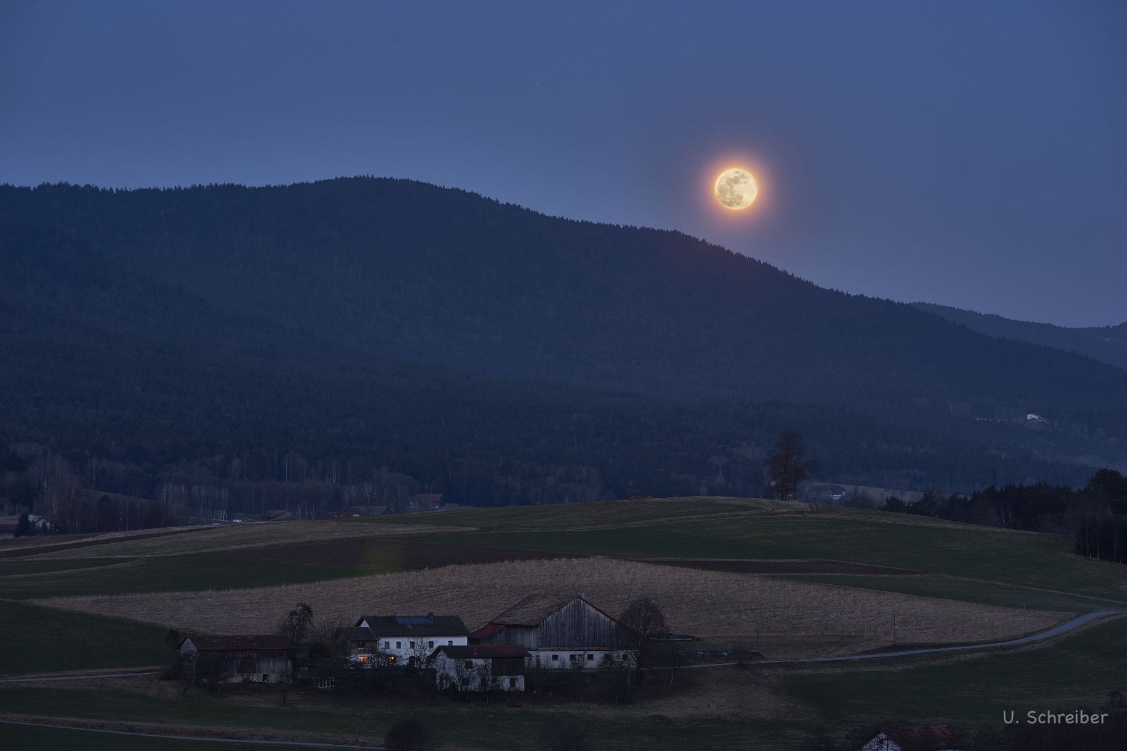 Moon rising