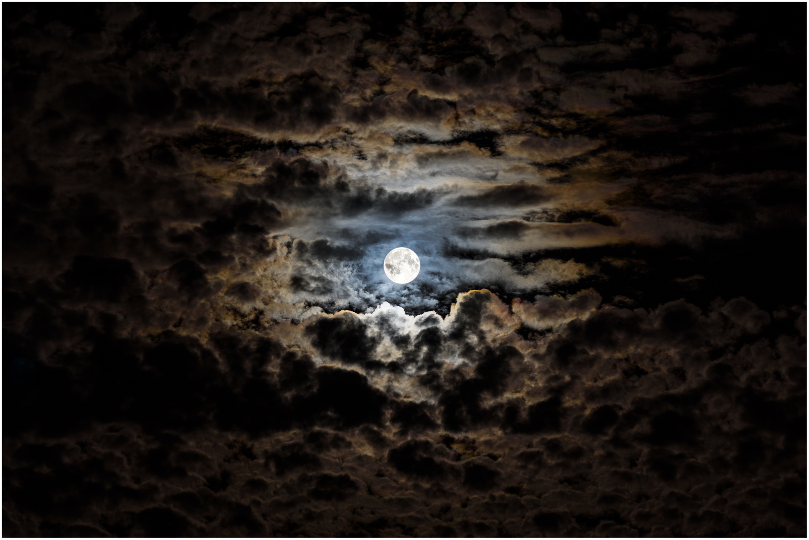 Moon through the clouds 1