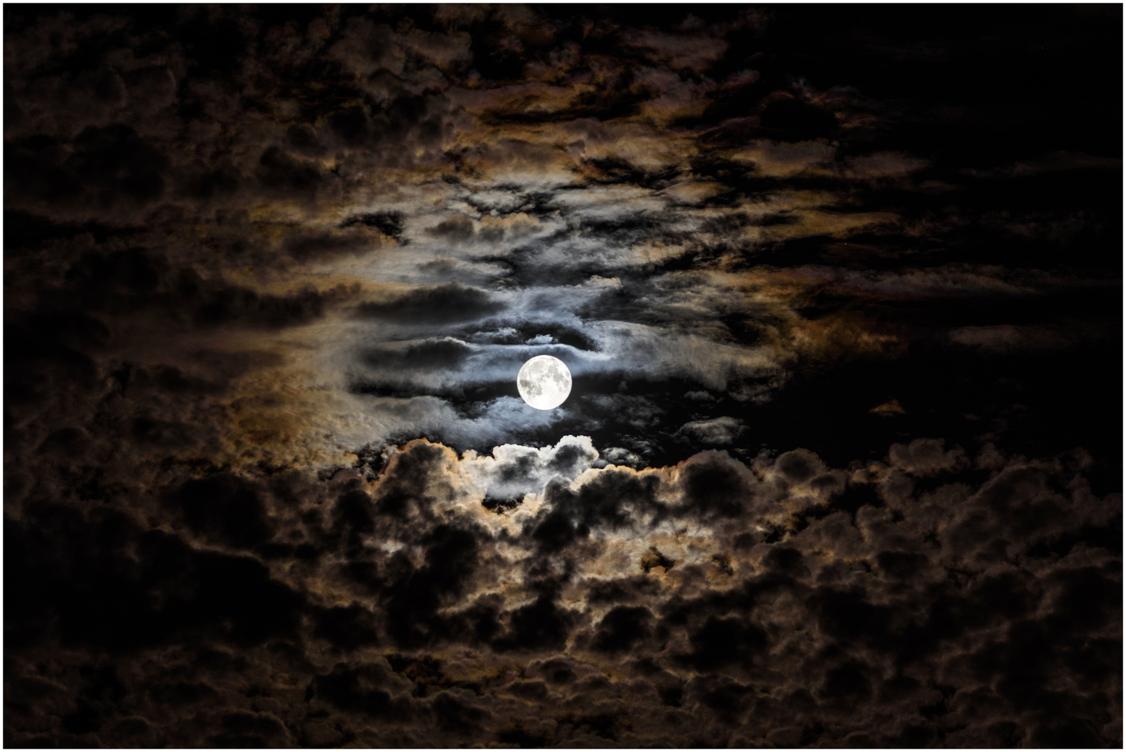 Moon through the clouds 2