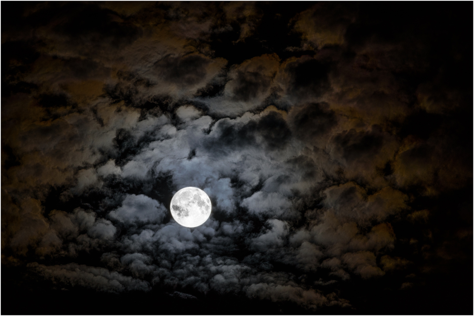 Moon through the clouds 3