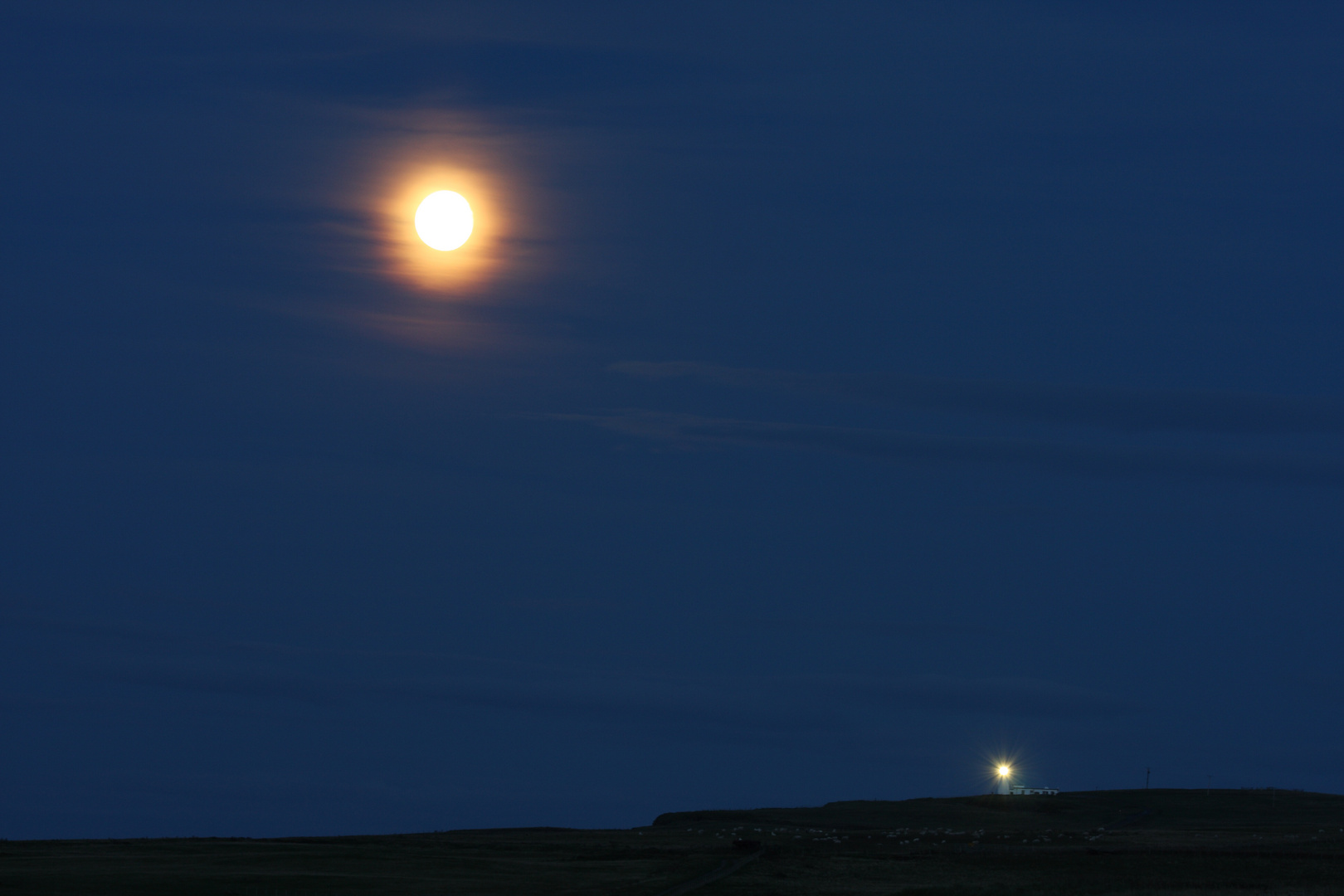 Moonlight and Lighthouse