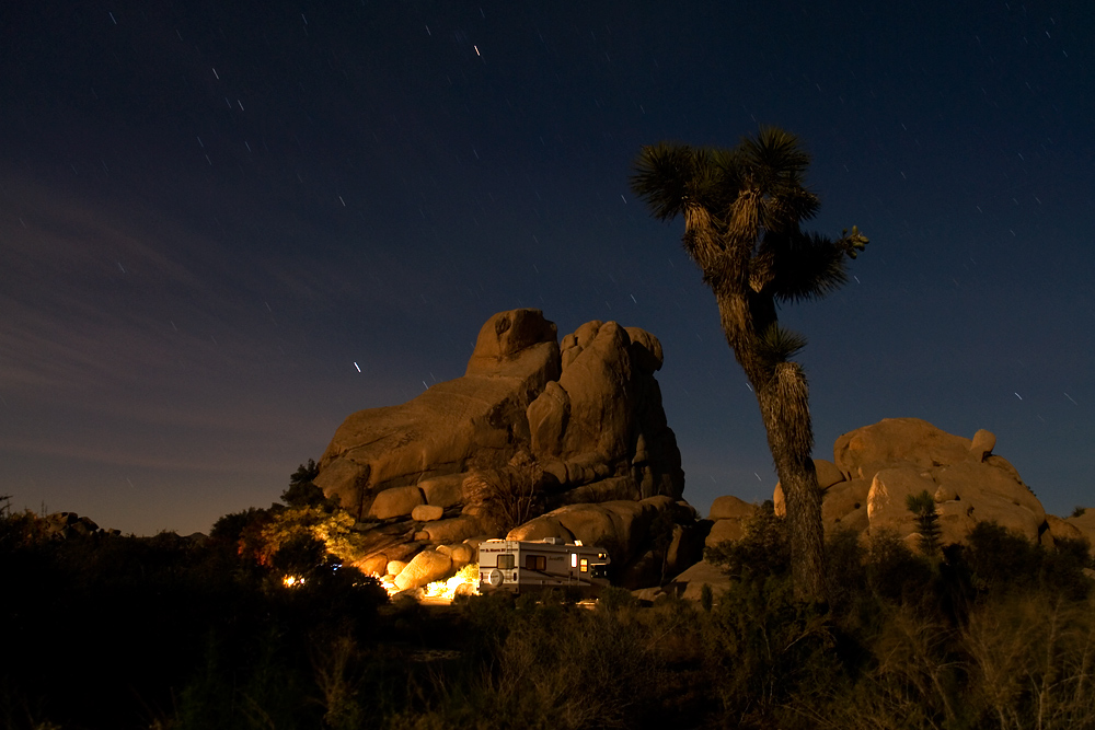 Moonlight in Joshua Tree