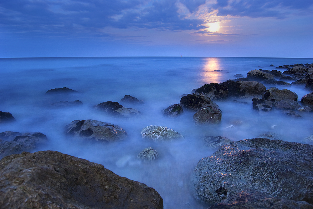 MoonLight in the Sea