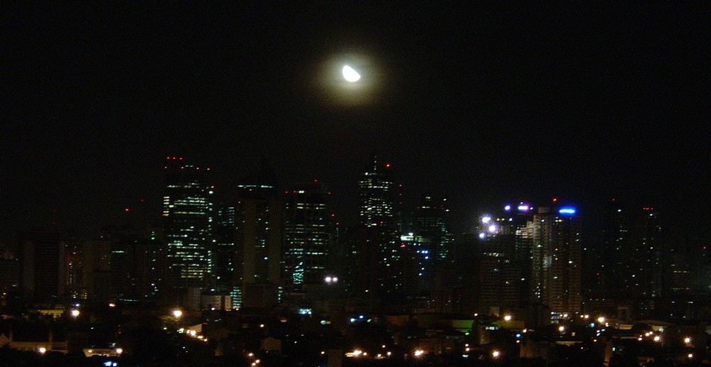 Moonlight over Makati