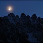 Moonlight over mountain