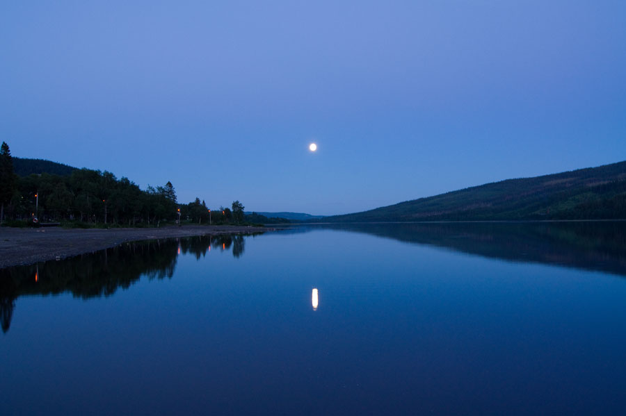 Moonlight over Åresjön(the Lake of Åre)