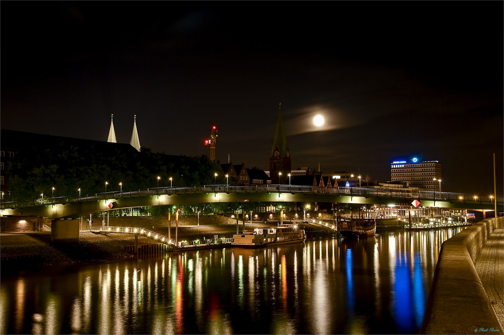 moonlight over the city