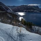 Moonlit winter fjord / Mondbeleuchtetes Winterfjord