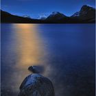 Moonrise at Bow Lake