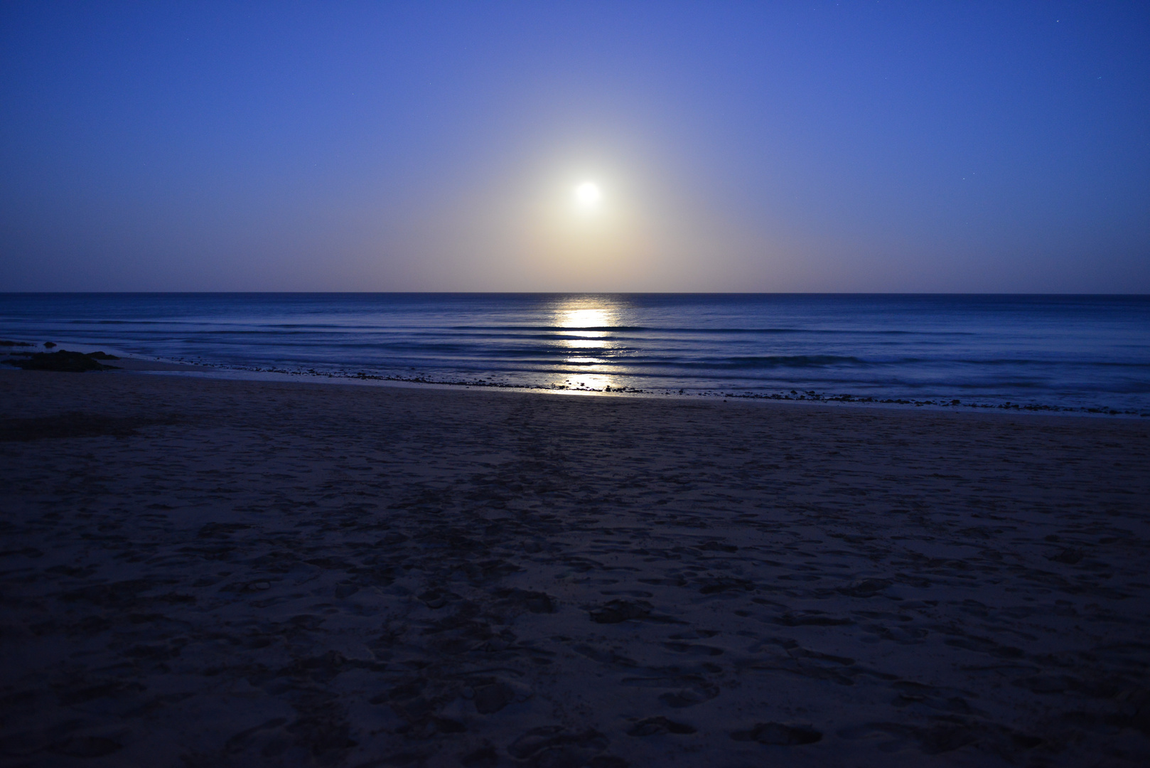 Moonrise at Playa Jandia, Furteventura