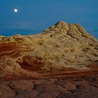 Moonrise at White Pocket