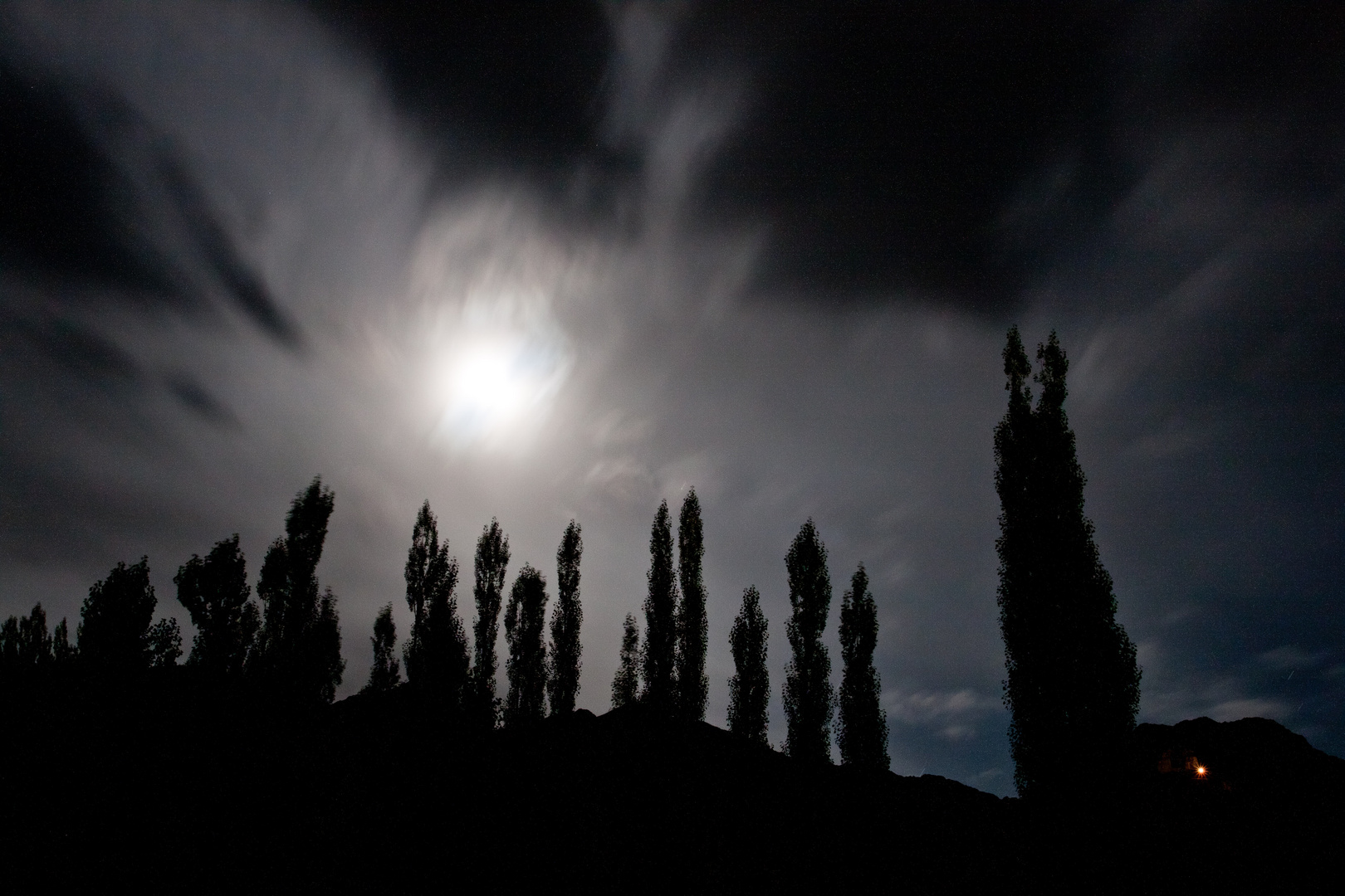 Moonrise over leh, Ladakh