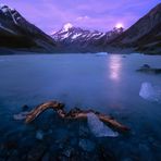 Moonrise over Mt. Cook