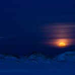 moonrise over the island