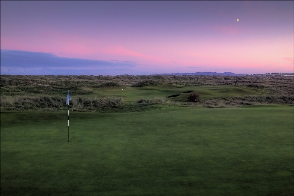 Moonrise over The Island Golf Course