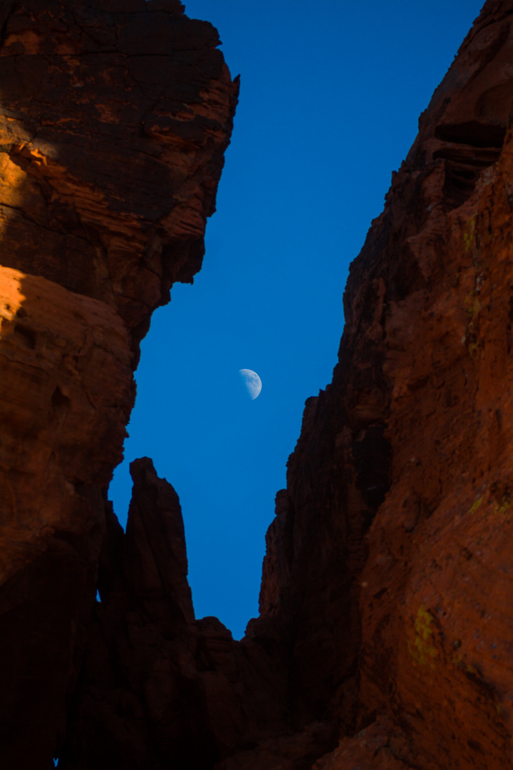 Moonrise over Valley of Fire