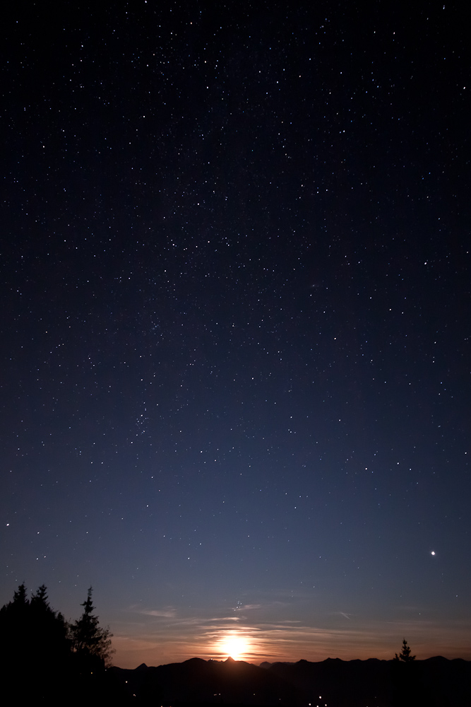 Moonrise @ Roßfeld