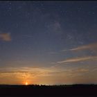 Moonrise Under The Milkyway Sky