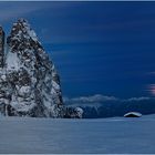 Moonset on the Seiser Alm