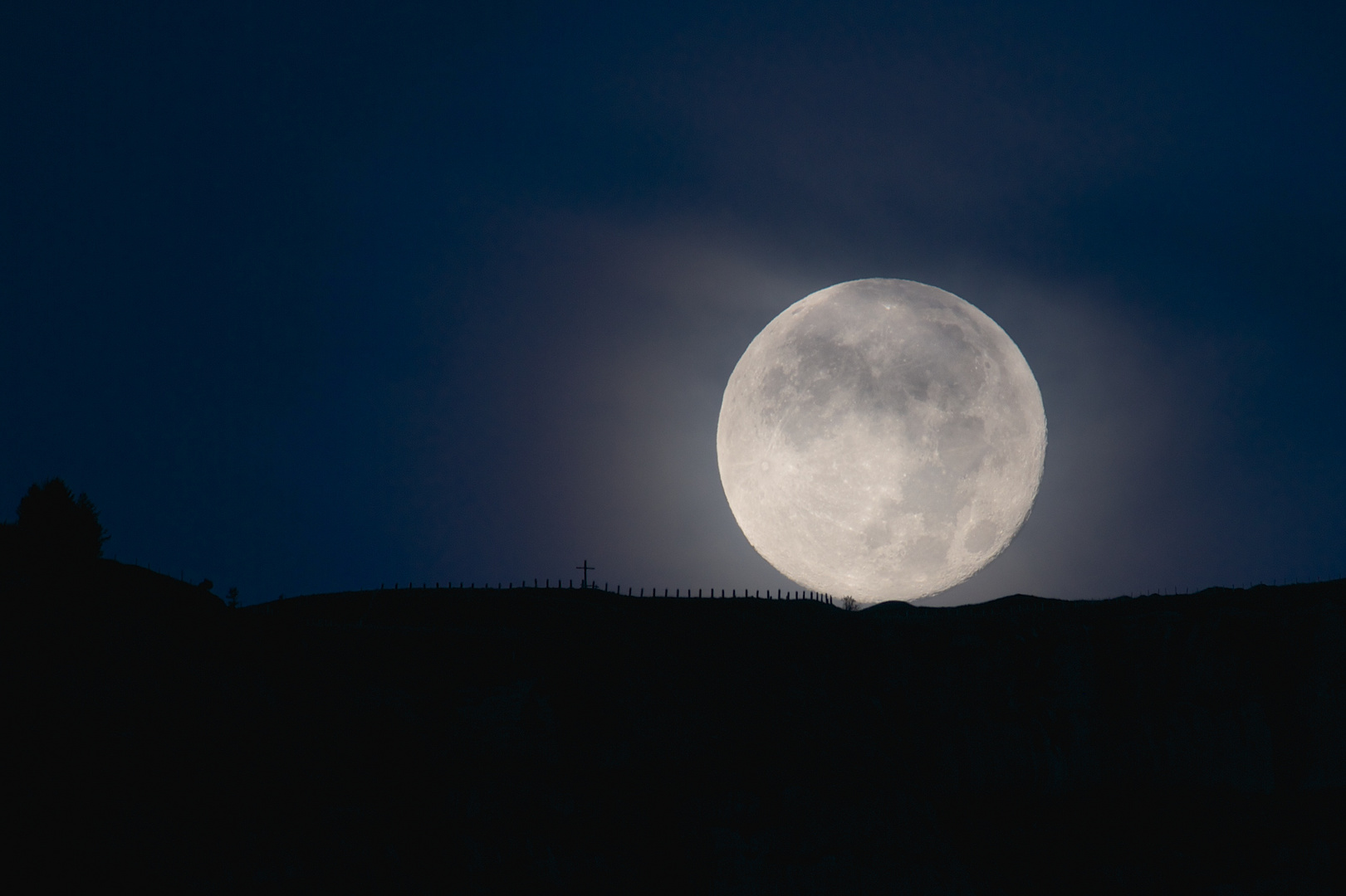 Moonset Switzerland