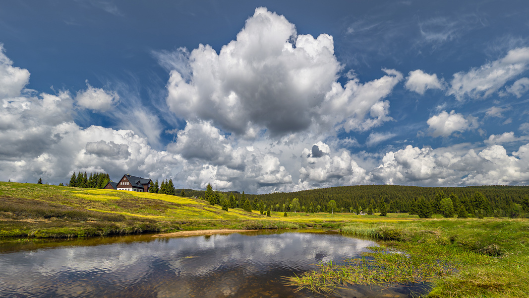 Moor und Wolken