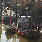 Moored at low tide