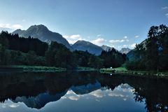 Moorweiher am frühen Morgen