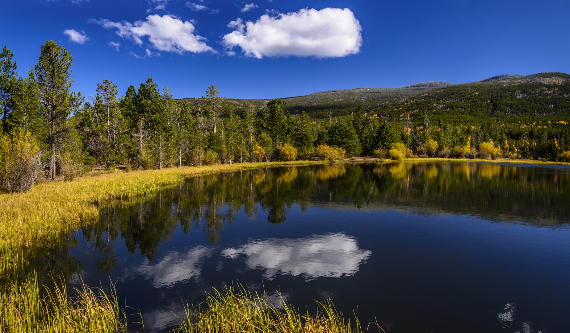 Moose Pond, Flaming Utah, USA Foto & Bild wasser, himmel