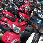 Moped-Parkplatz in Saigon