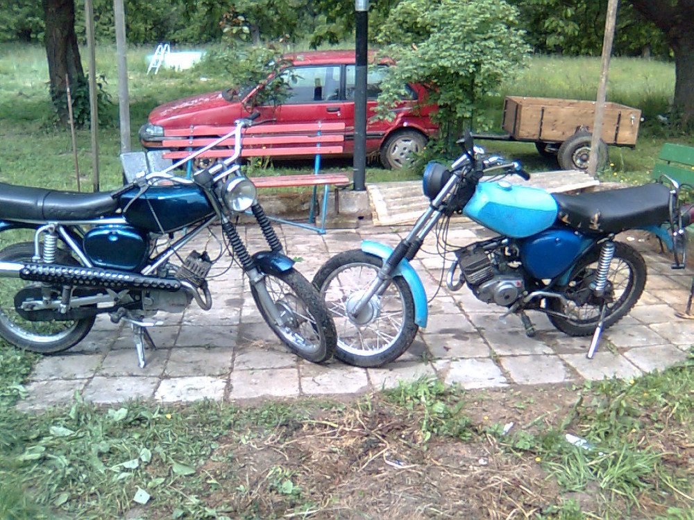 Moped Roy und Icke