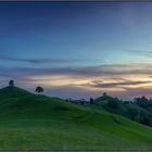 Moränenlandschaft Sonnenuntergang