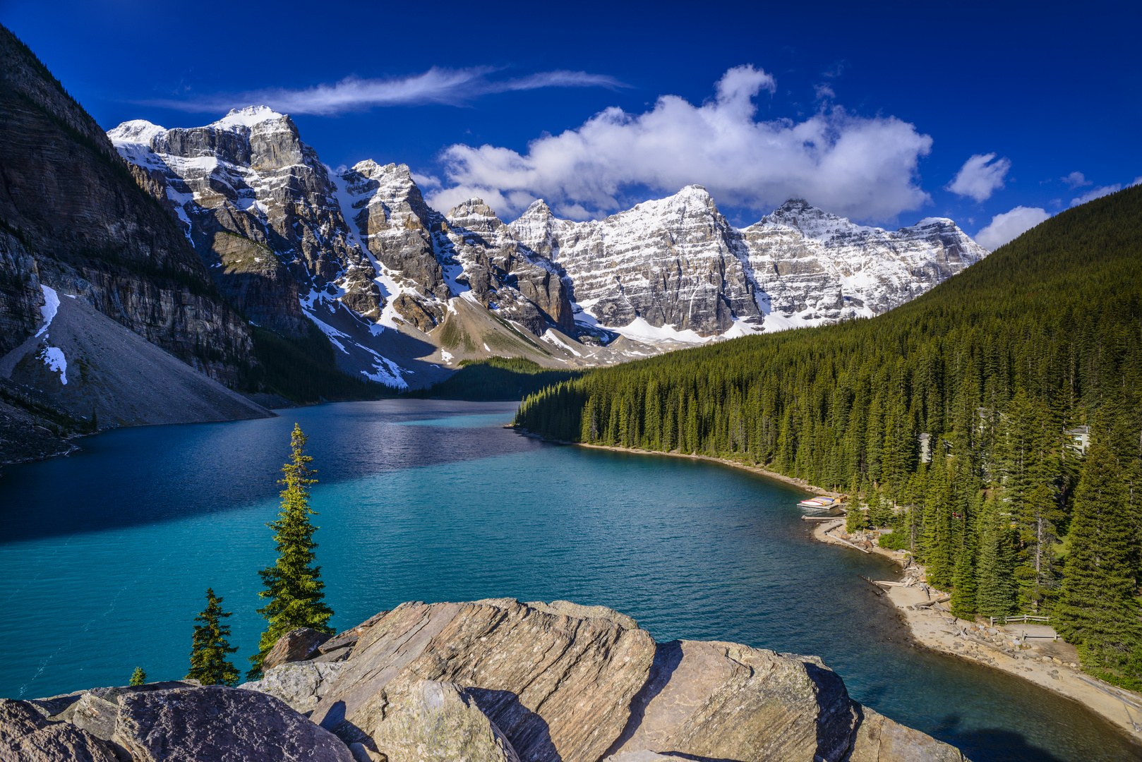 Moraine Lake Banff National Park Kanada  Foto Bild 