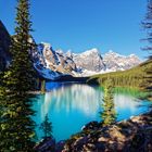 Moraine Lake in der Morgensonne