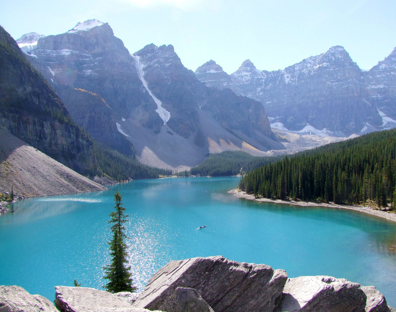 Moraine Lake - in herbstlicher Mittagssonne 15.09.2012