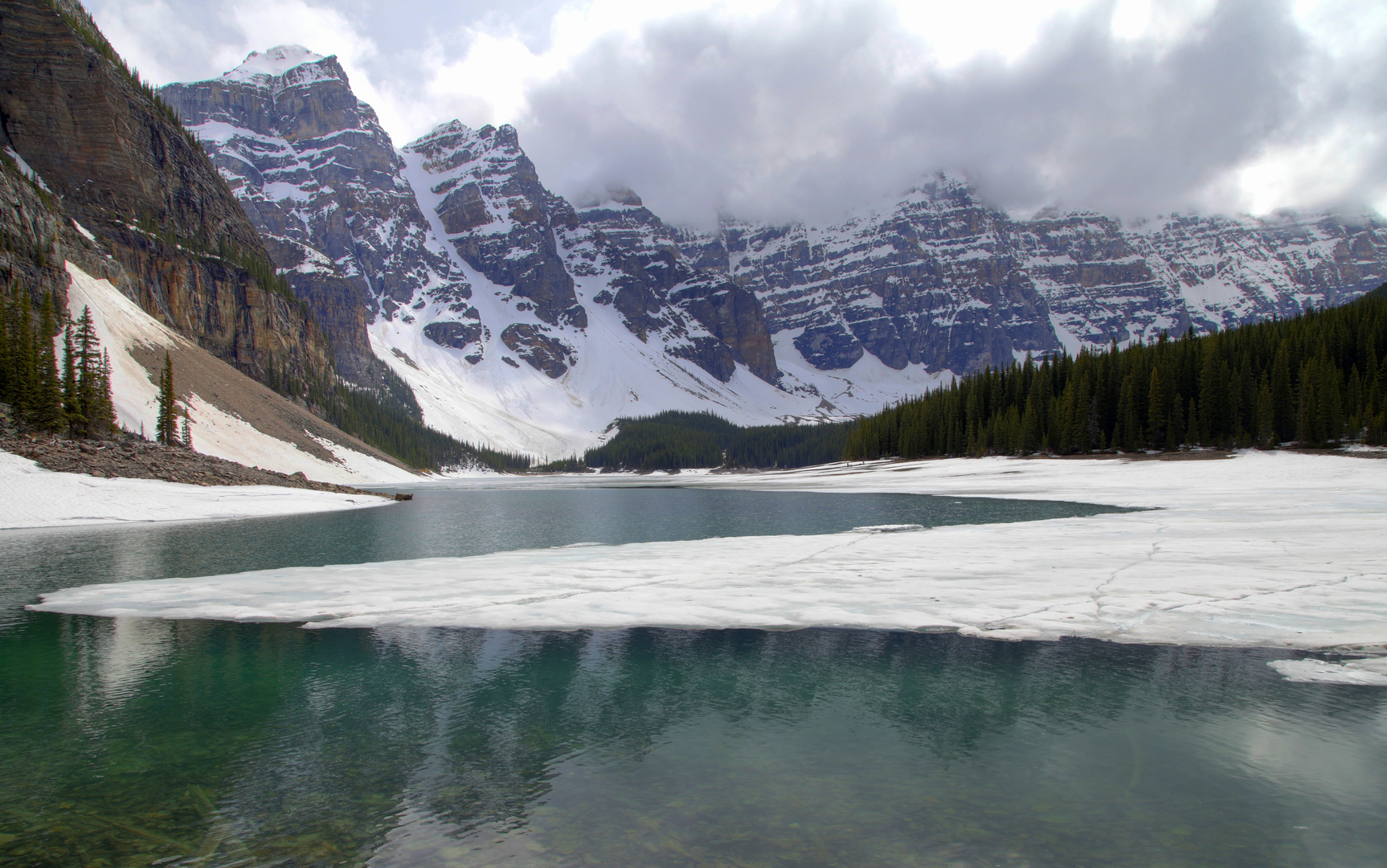 Moraine Lake in June