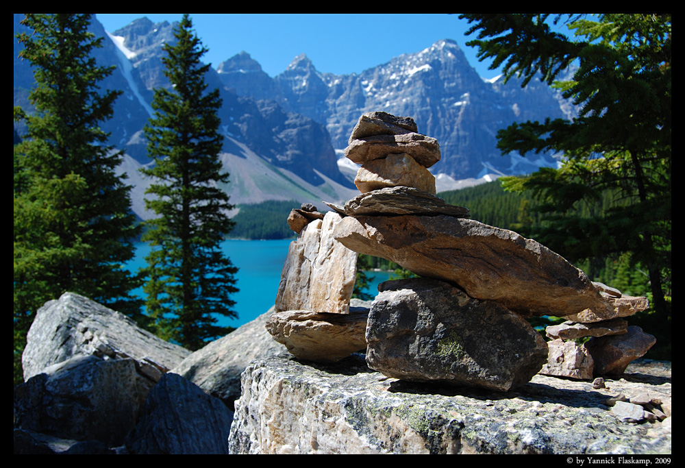 Moraine Lake - Inukshuk