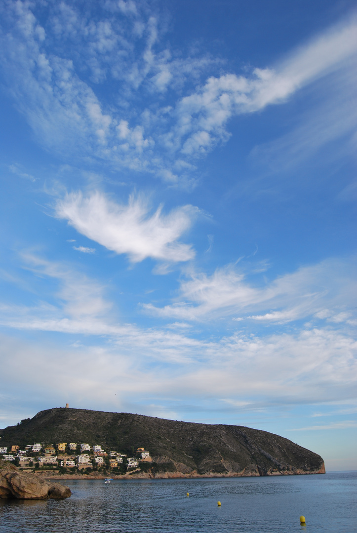 Moraira, cielo y mar