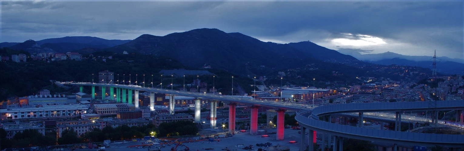 Morandi Brücke Genua vom 03.08.2020