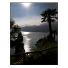 Morcote mit Blick auf den Luganersee im Kanton Tessin