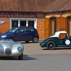 Morgan +4 Competition and Jaguar C-Type by Proteus